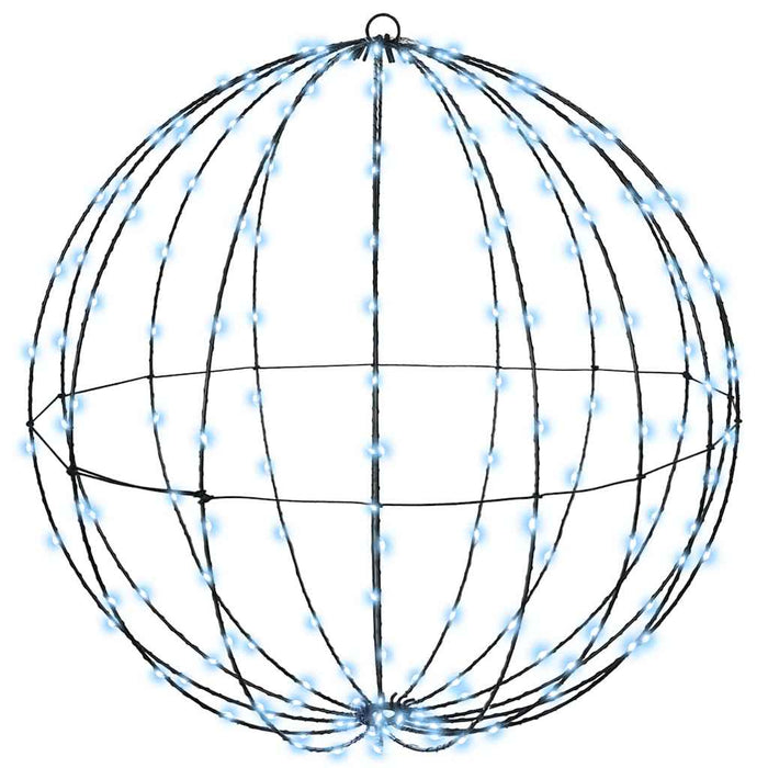 Palla con 192 LED Bianco freddo 60 cm Metallo 42019116