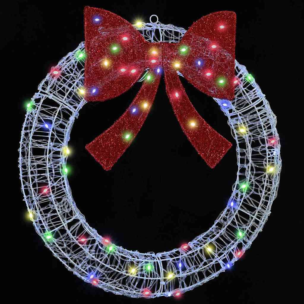 Corona con 60 LED Multicolore 76 x 8.5 x 76 cm Acrilico 42019124