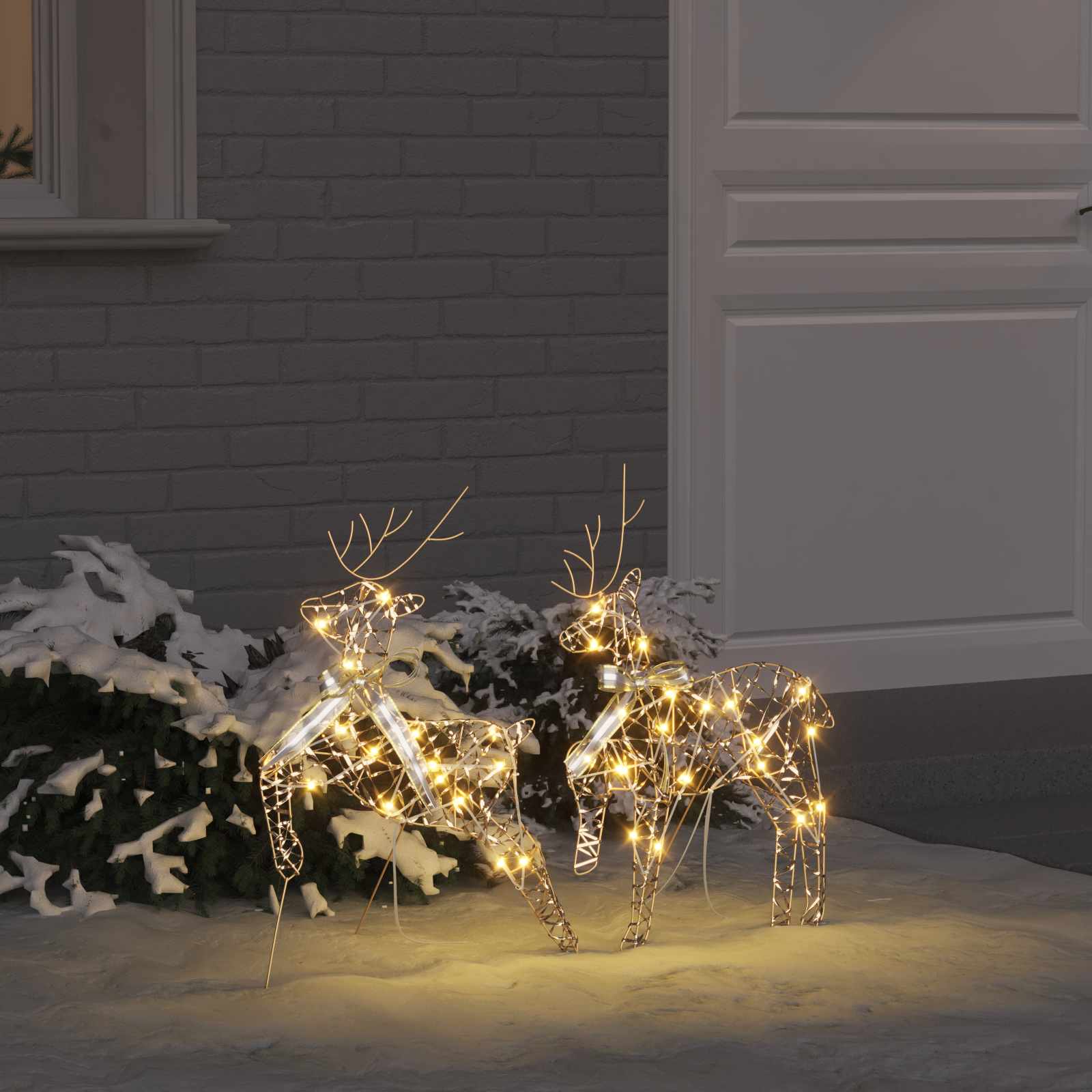 Renne LED con 40 LED 2 pcs Bianco caldo PET 42019142