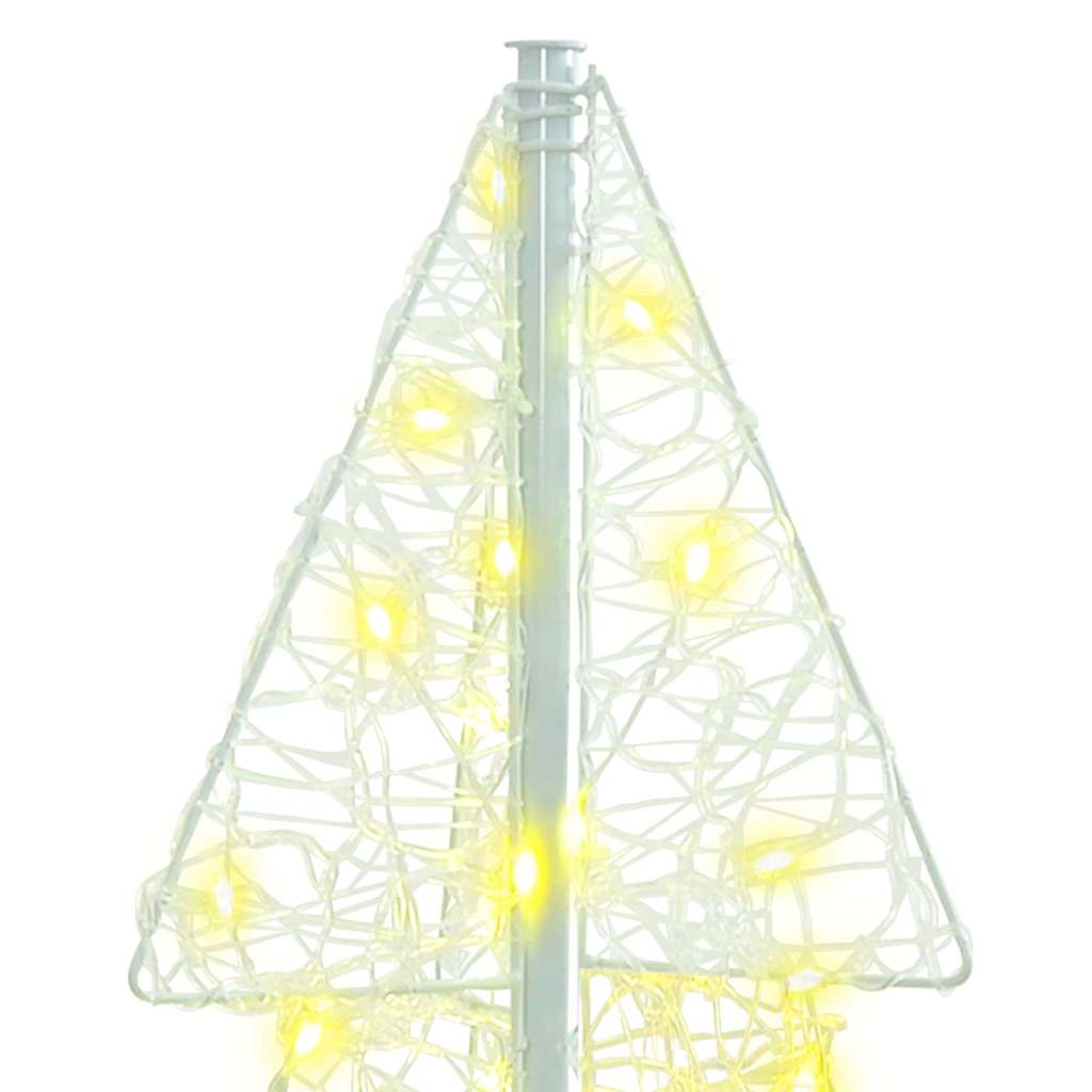 Albero di Natale con 100 LED Bianco caldo 120 cm Acrilico 42019202