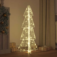 Albero di Natale con 100 LED Bianco caldo 120 cm Acrilico 42019202