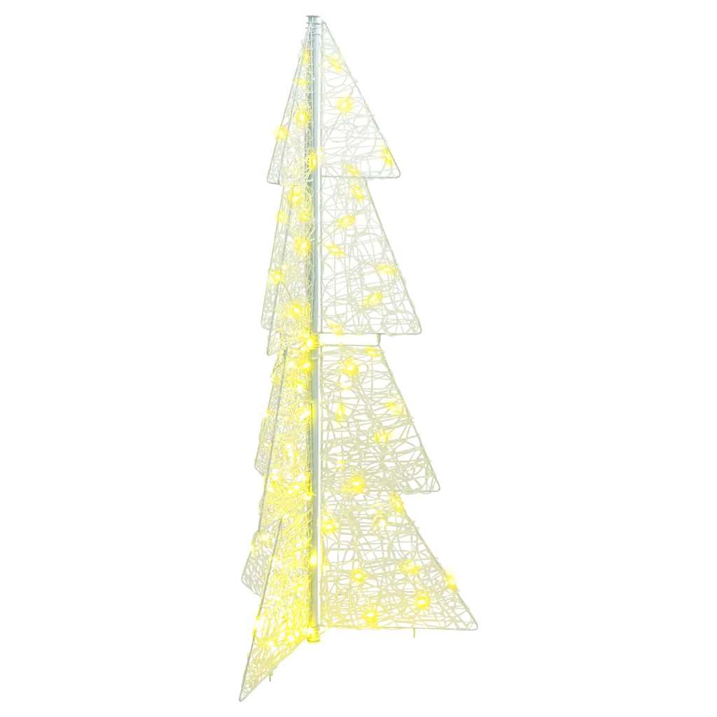 Albero di Natale con 100 LED Bianco caldo 120 cm Acrilico 42019202