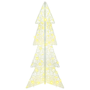 Albero di Natale con 100 LED-Luci decorative natalizie Bianco caldo 120 cm Acrilico 407177
