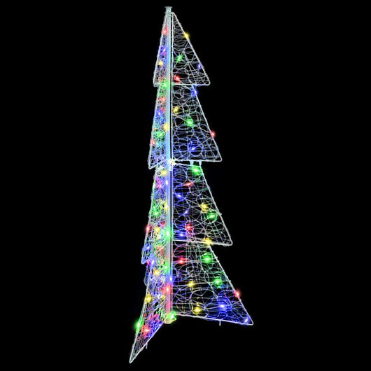 Albero di Natale con 100 LED-Luci decorative natalizie Multicolore 120 cm Acrilico 573900