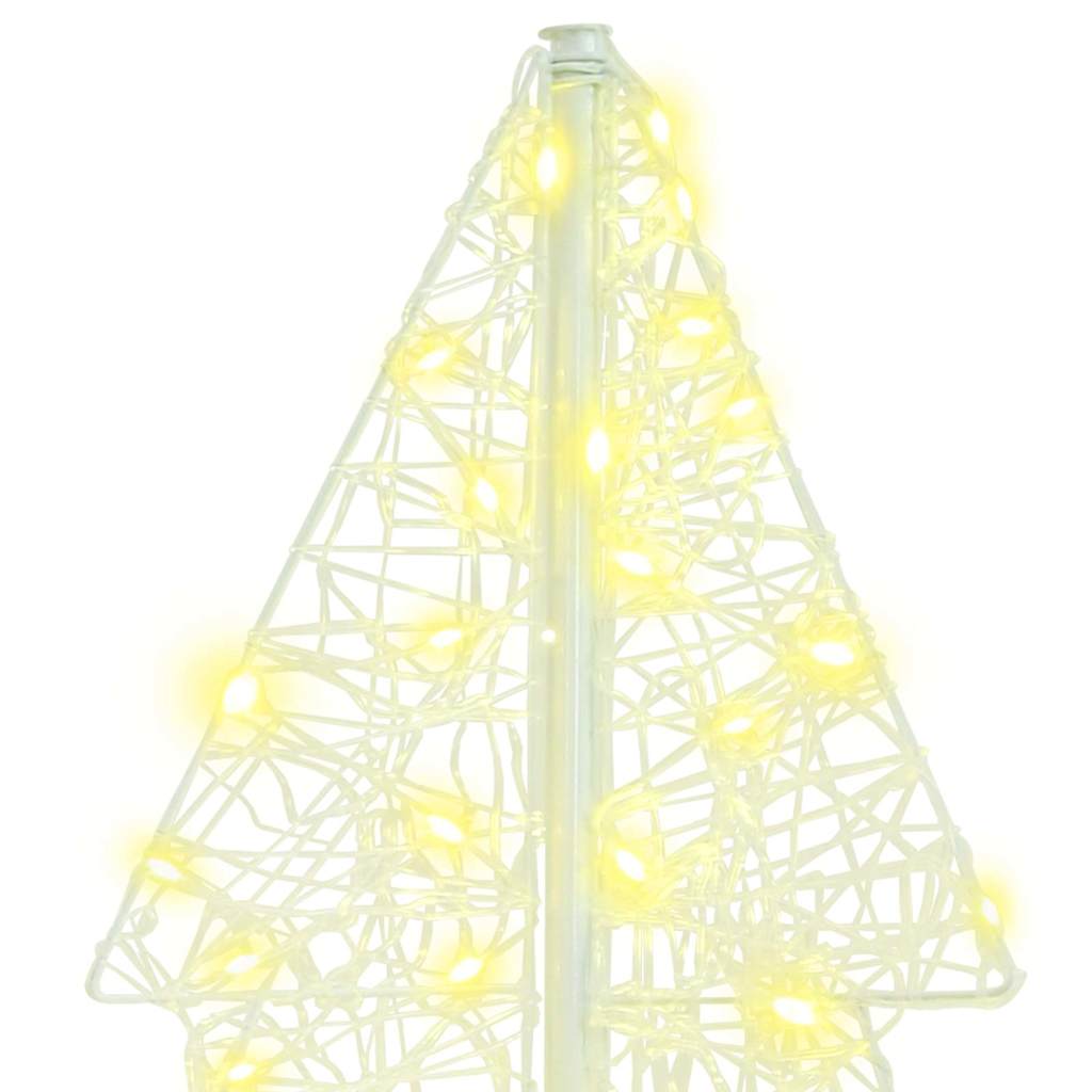 Albero di Natale con 160 LED Bianco caldo 150 cm Acrilico 42019206