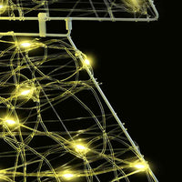 Albero di Natale con 160 LED-Luci decorative natalizie Bianco caldo 150 cm Acrilico 669729