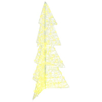Albero di Natale con 160 LED Bianco caldo 150 cm Acrilico 42019206