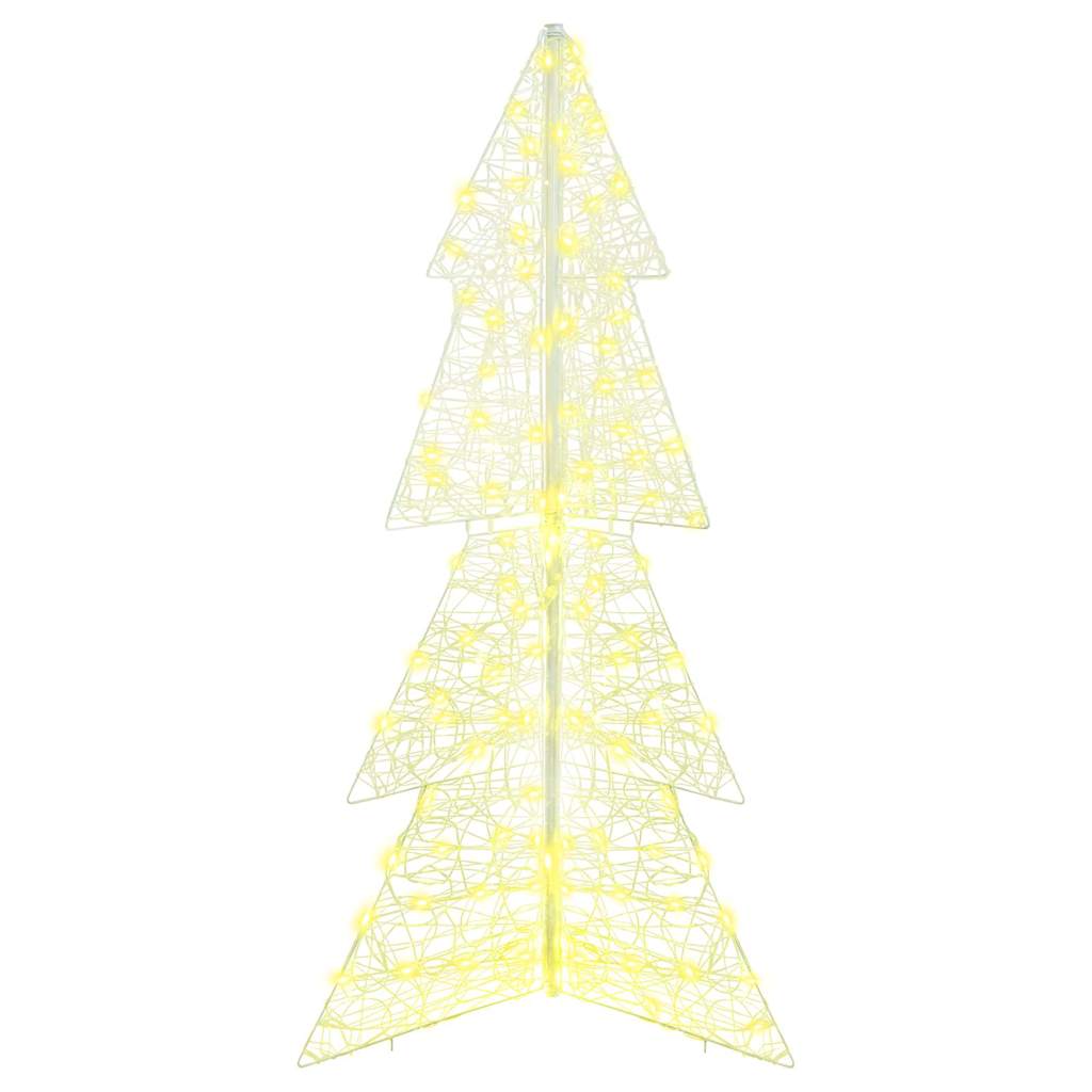 Albero di Natale con 160 LED-Luci decorative natalizie Bianco caldo 150 cm Acrilico 669729