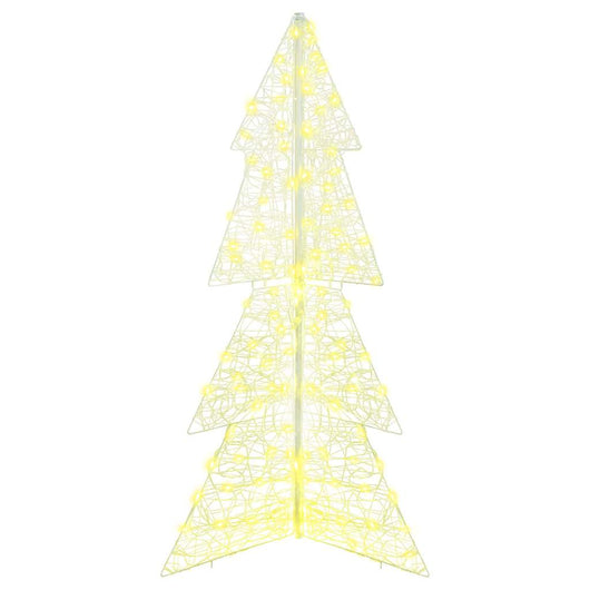 Albero di Natale con 160 LED-Luci decorative natalizie Bianco caldo 150 cm Acrilico 669729