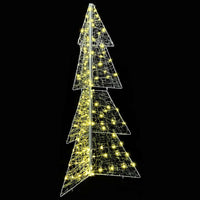 Albero di Natale con 160 LED-Luci decorative natalizie Bianco caldo 150 cm Acrilico 669729
