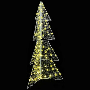 Albero di Natale con 160 LED Bianco caldo 150 cm Acrilico 42019206