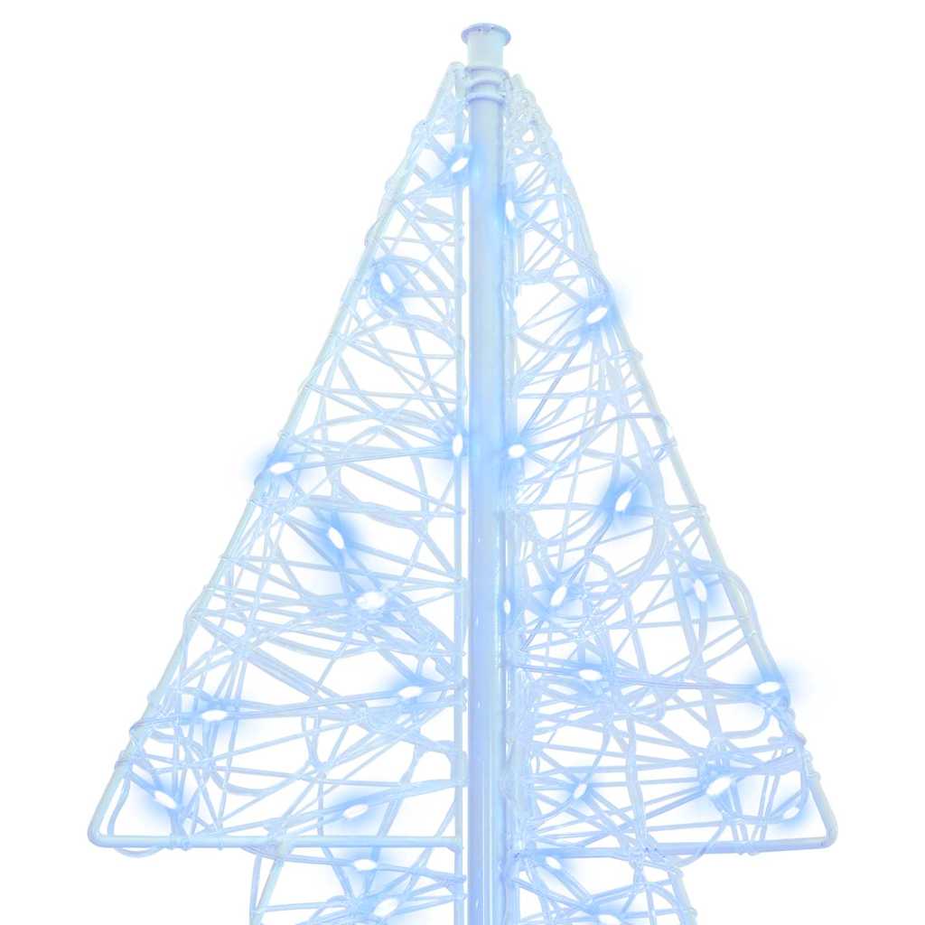 Albero di Natale con 160 LED Bianco Freddo 150 cm Acrilico 42019207
