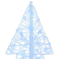 Albero di Natale con 160 LED Bianco Freddo 150 cm Acrilico 42019207