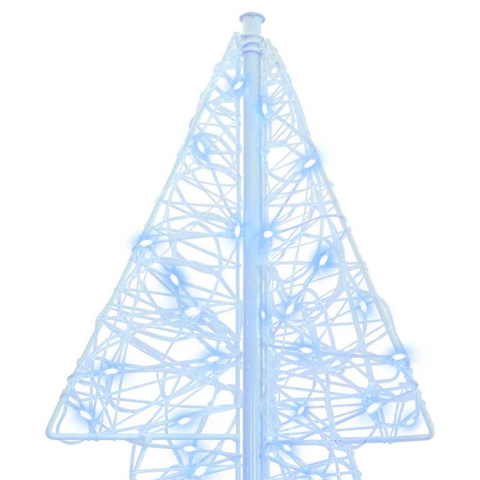 Albero di Natale con 160 LED Bianco Freddo 150 cm Acrilico 42019207