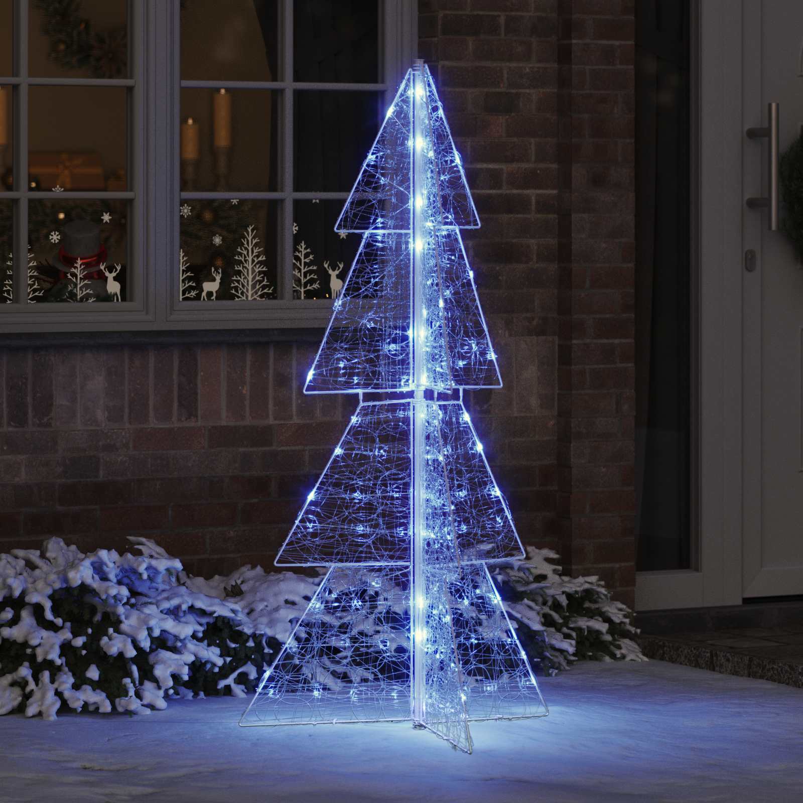 Albero di Natale con 160 LED Blu 150 cm Acrilico 42019208