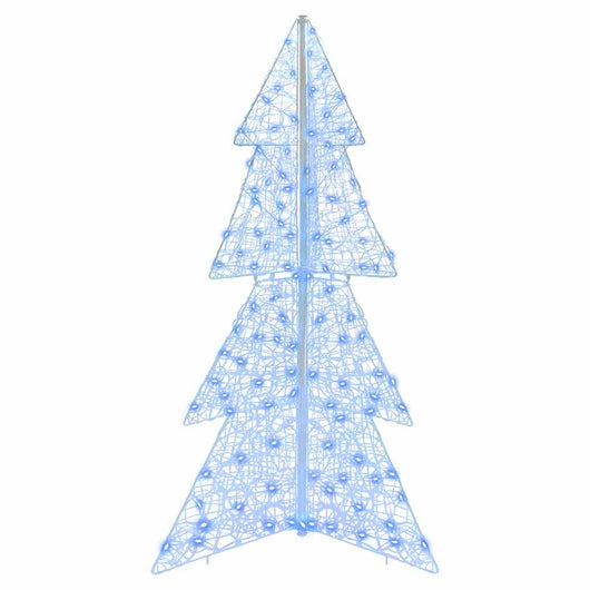 Albero di Natale con 160 LED-Luci decorative natalizie Blu 150 cm Acrilico 857599
