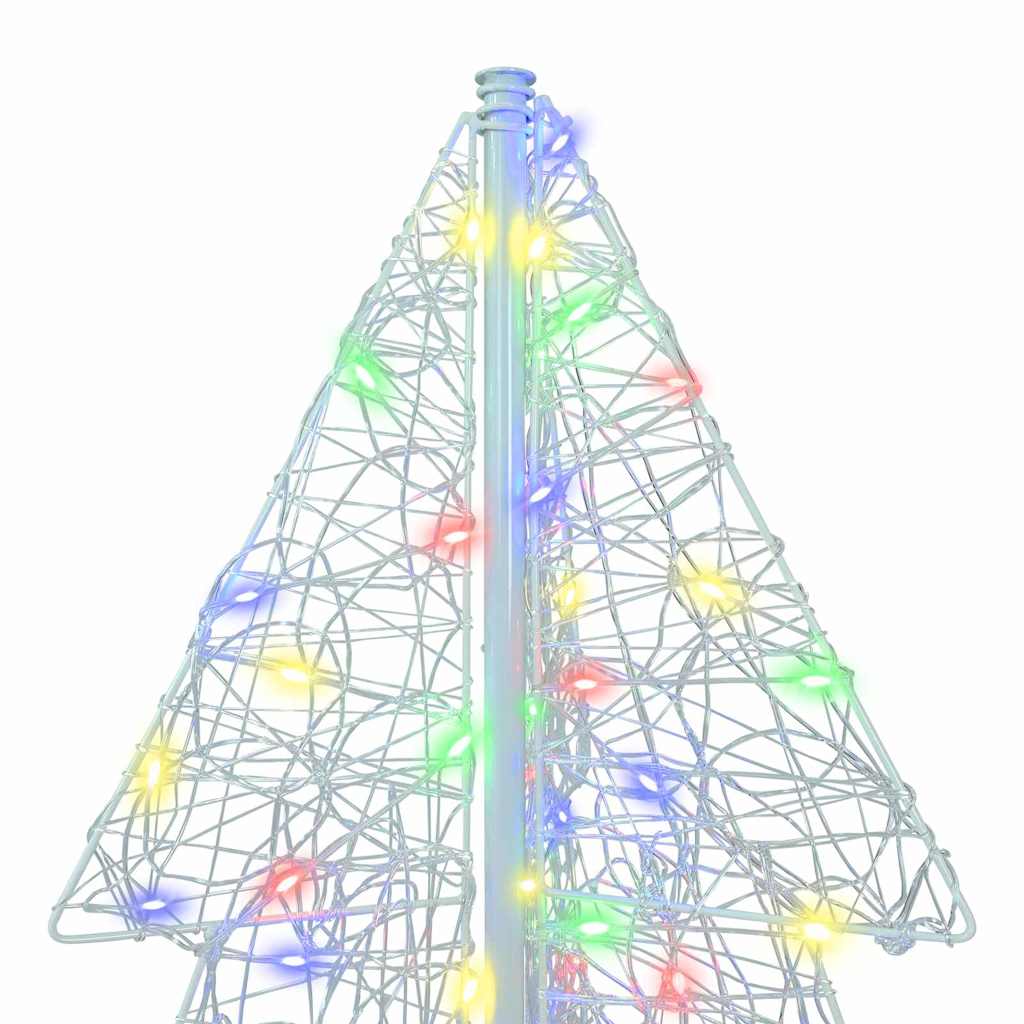 Albero di Natale con 160 LED Multicolore 150 cm Acrilico 42019209