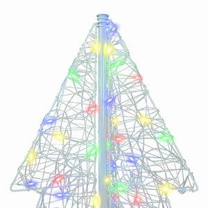 Albero di Natale con 160 LED Multicolore 150 cm Acrilico 42019209