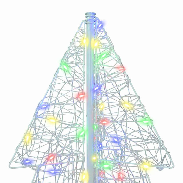 Albero di Natale con 160 LED Multicolore 150 cm Acrilico 42019209