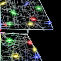 Albero di Natale con 160 LED Multicolore 150 cm Acrilico 42019209