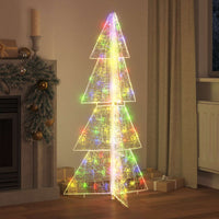 Albero di Natale con 160 LED Multicolore 150 cm Acrilico 42019209