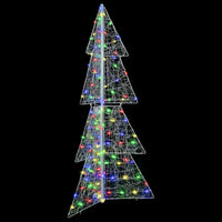 Albero di Natale con 160 LED Multicolore 150 cm Acrilico 42019209