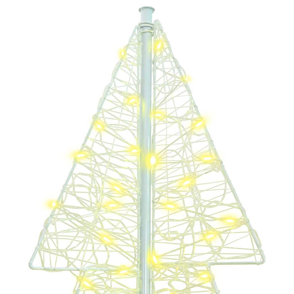 Albero di Natale con 240 LED Bianco caldo 180 cm Acrilico 42019210