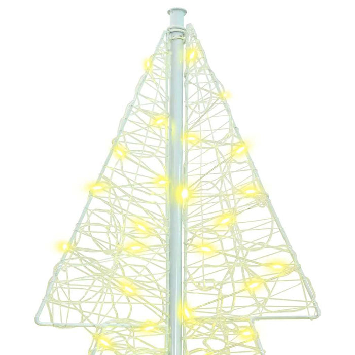Albero di Natale con 240 LED Bianco caldo 180 cm Acrilico 42019210