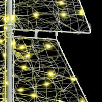 Albero di Natale con 240 LED-Luci decorative natalizie Bianco caldo 180 cm Acrilico 632896