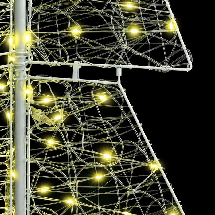 Albero di Natale con 240 LED-Luci decorative natalizie Bianco caldo 180 cm Acrilico 632896