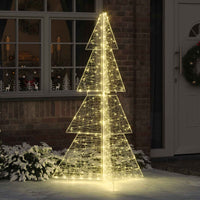 Albero di Natale con 240 LED Bianco caldo 180 cm Acrilico 42019210