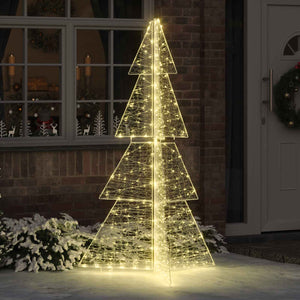 Albero di Natale con 240 LED Bianco caldo 180 cm Acrilico 42019210