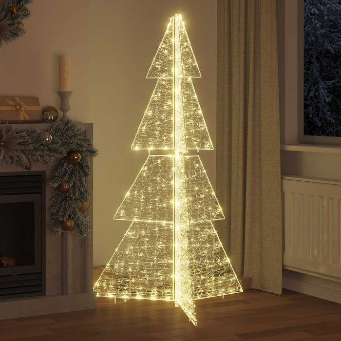 Albero di Natale con 240 LED Bianco caldo 180 cm Acrilico 42019210