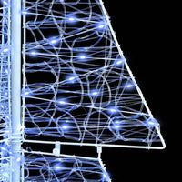 Albero di Natale con 240 LED-Luci decorative natalizie Bianco Freddo 180 cm Acrilico 490360