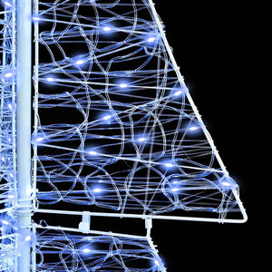 Albero di Natale con 240 LED-Luci decorative natalizie Bianco Freddo 180 cm Acrilico 490360