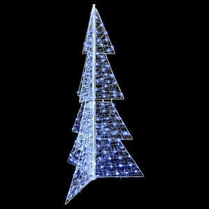 Albero di Natale con 240 LED-Luci decorative natalizie Bianco Freddo 180 cm Acrilico 490360
