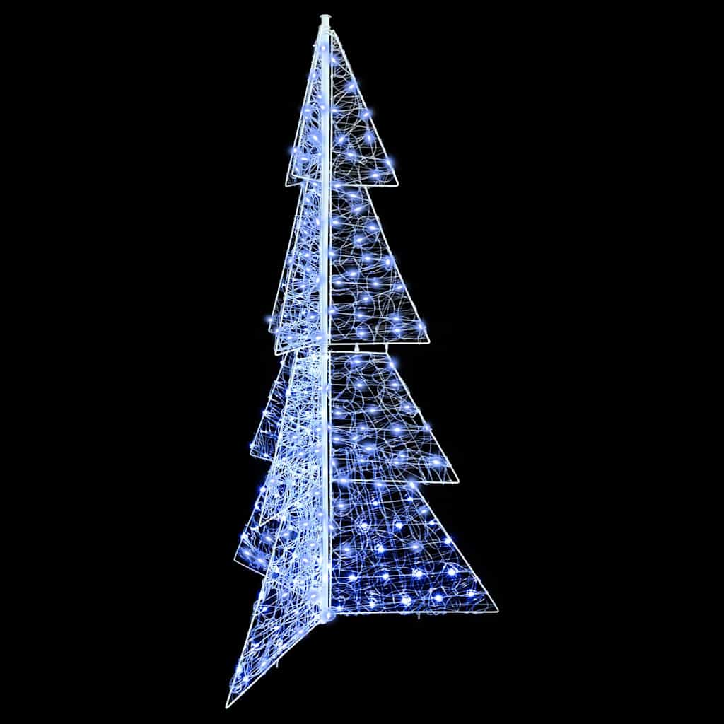 Albero di Natale con 240 LED Bianco Freddo 180 cm Acrilico 42019211