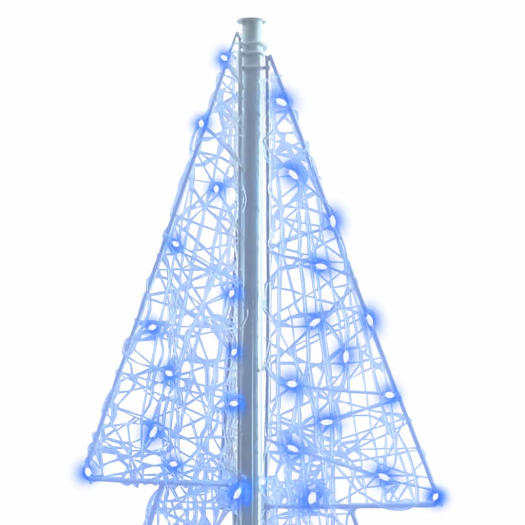 Albero di Natale con 240 LED Blu 180 cm Acrilico 42019212