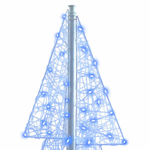 Albero di Natale con 240 LED Blu 180 cm Acrilico 42019212