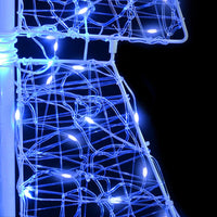 Albero di Natale con 240 LED-Luci decorative natalizie Blu 180 cm Acrilico 275976