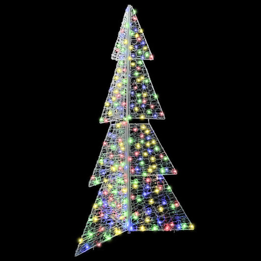 Albero di Natale con 240 LED-Luci decorative natalizie Multicolore 180 cm Acrilico 705430