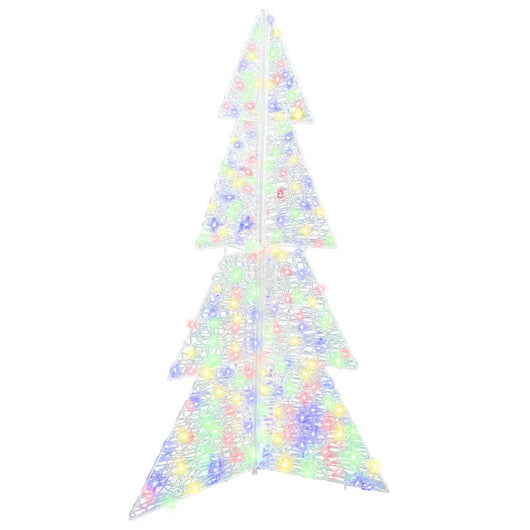 Albero di Natale con 240 LED-Luci decorative natalizie Multicolore 180 cm Acrilico 705430