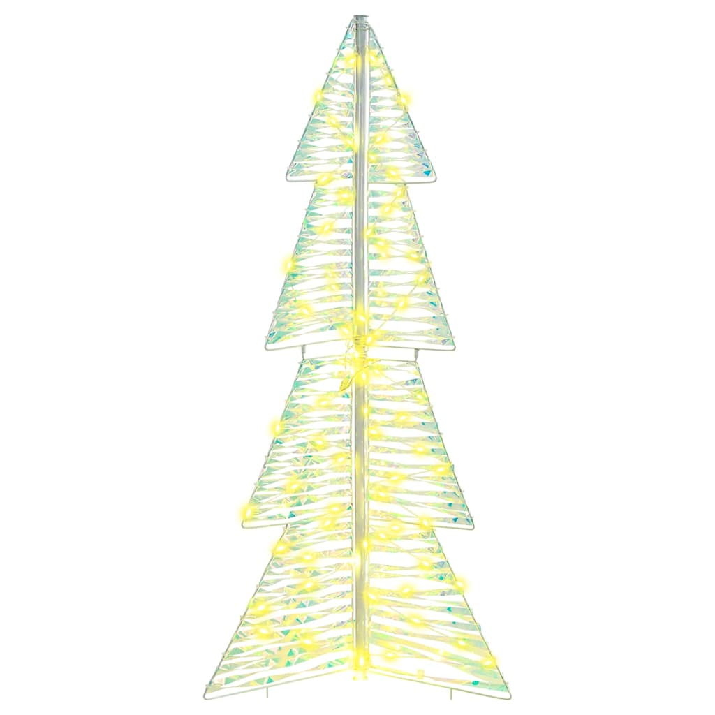 Albero di Natale con 100 LED-Luci decorative natalizie Bianco caldo 120 cm PET 351360