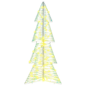 Albero di Natale con 100 LED-Luci decorative natalizie Bianco caldo 120 cm PET 351360