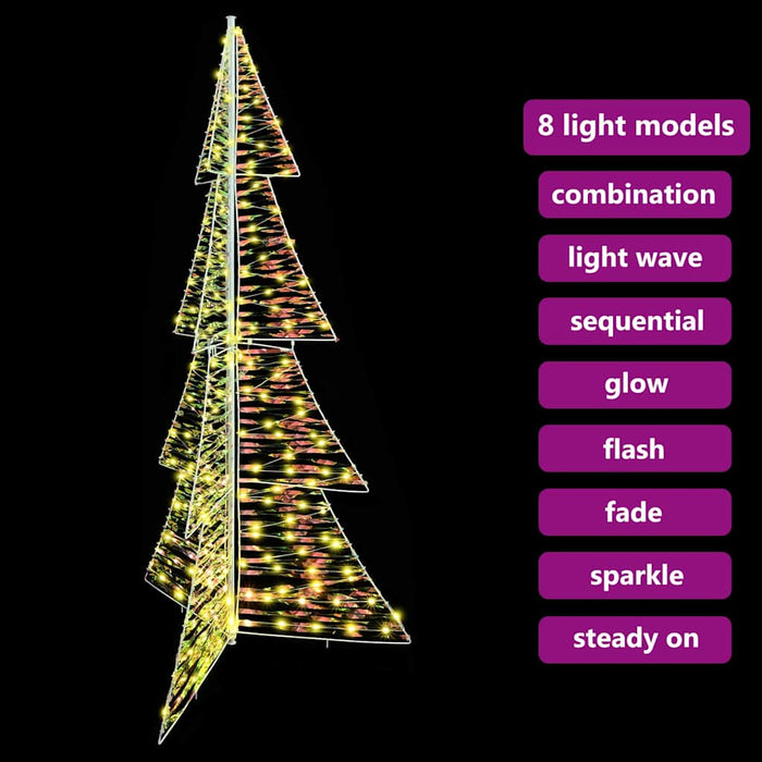 Albero di Natale con 240 LED-Luci decorative natalizie Bianco caldo 180 cm PET 421183