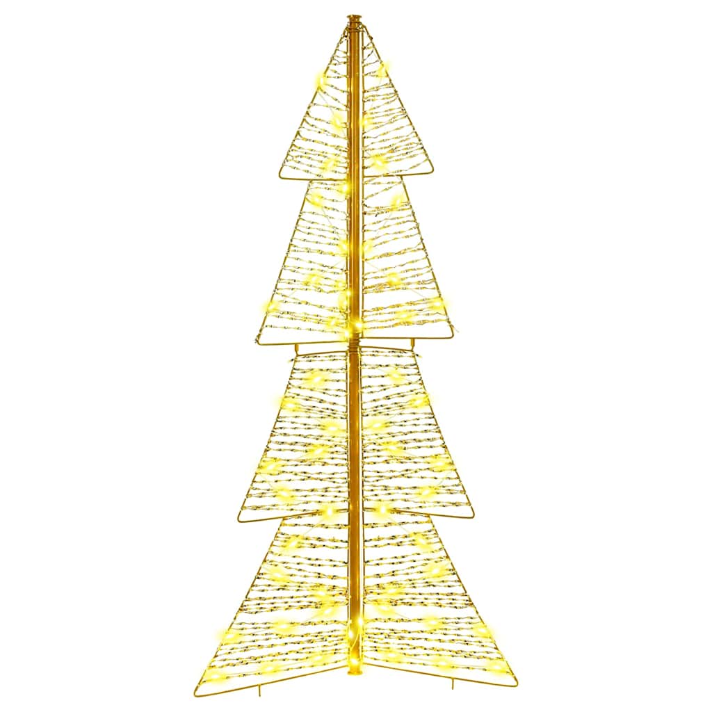 Albero di Natale con 100 LED-Luci decorative natalizie Bianco caldo 120 cm PET 554264