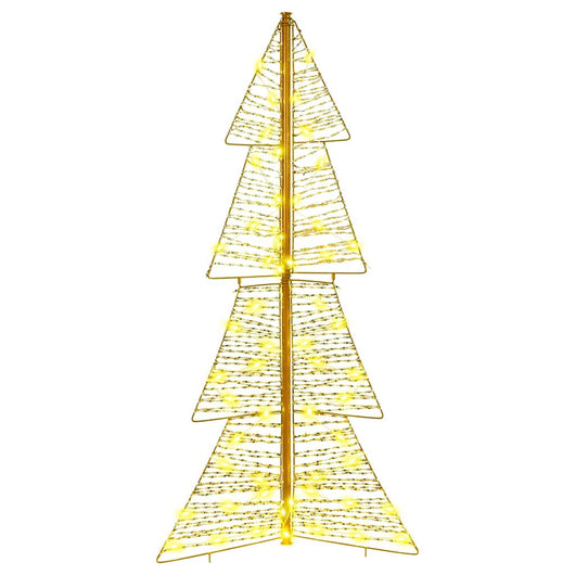 Albero di Natale con 100 LED-Luci decorative natalizie Bianco caldo 120 cm PET 554264