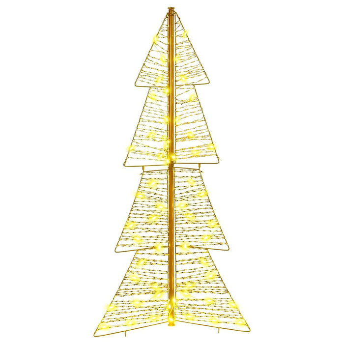 Albero di Natale con 100 LED-Luci decorative natalizie Bianco caldo 120 cm PET 554264