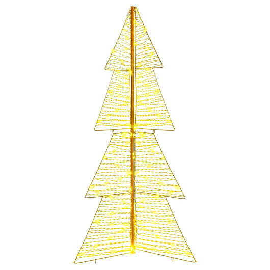 Albero di Natale con 160 LED-Luci decorative natalizie Bianco caldo 150 cm PET 677583