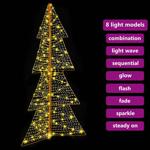 Albero di Natale con 160 LED Bianco caldo 150 cm PET 42019218